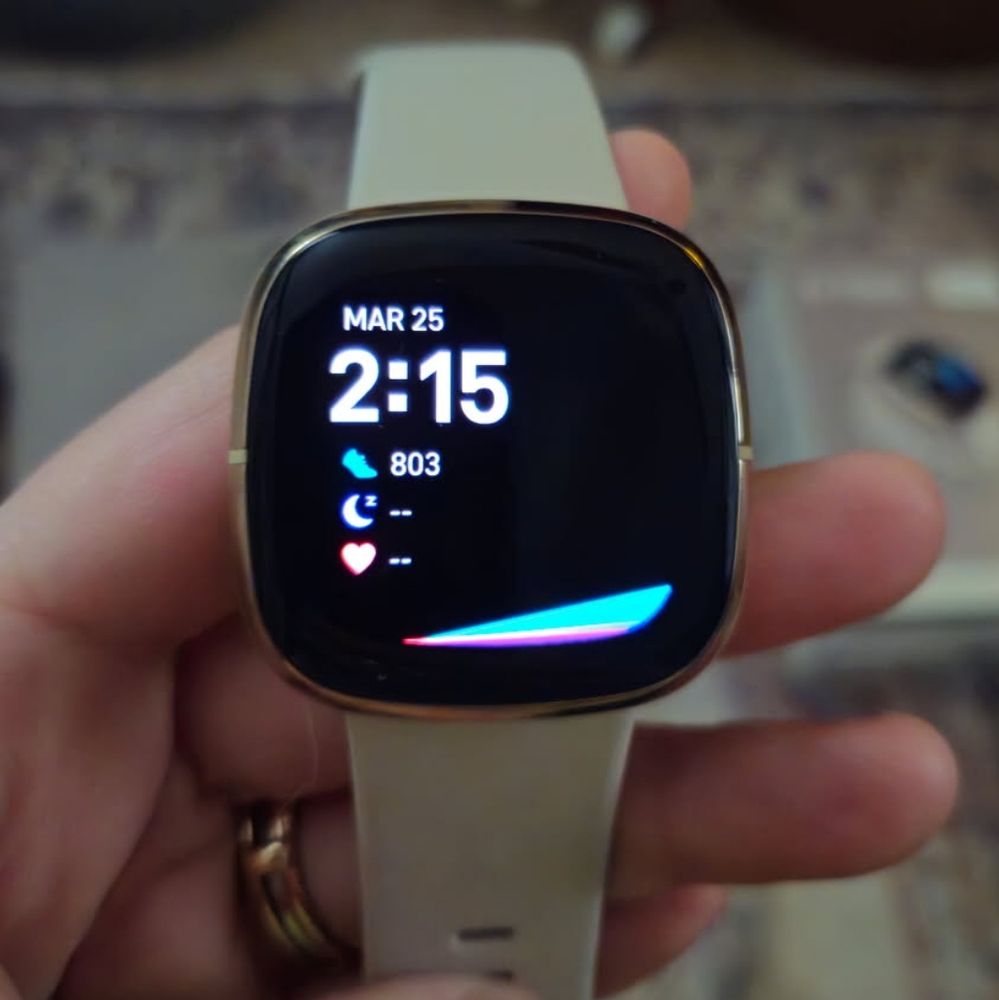 Fitbit Sense .....Smart Fitness Watch with Gold Accents